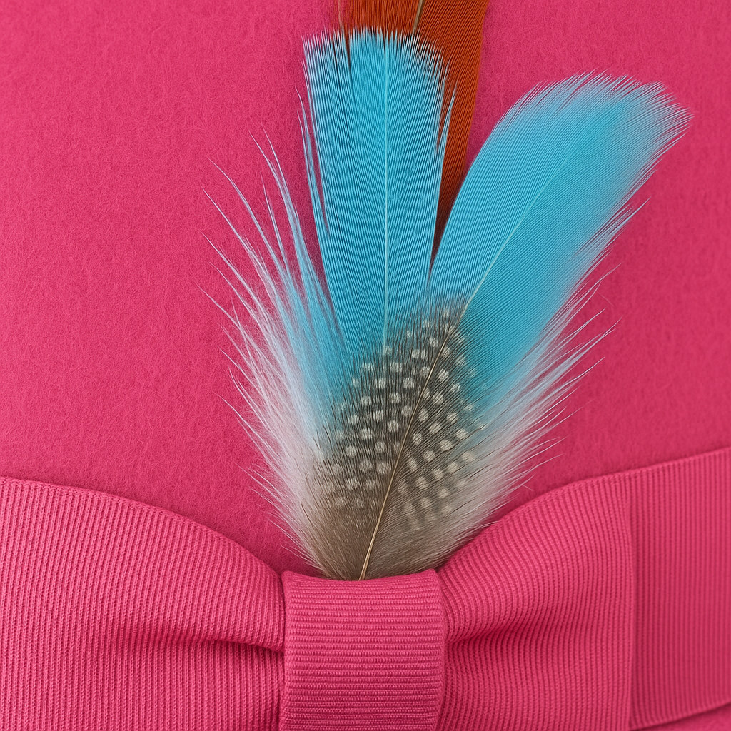 Victorian Steampunk Hot Pink Felt Top Hat