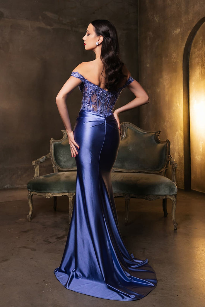 Plus Size Long Evening Gown Maxi Formal Dress for Women By May Queen MQ2141