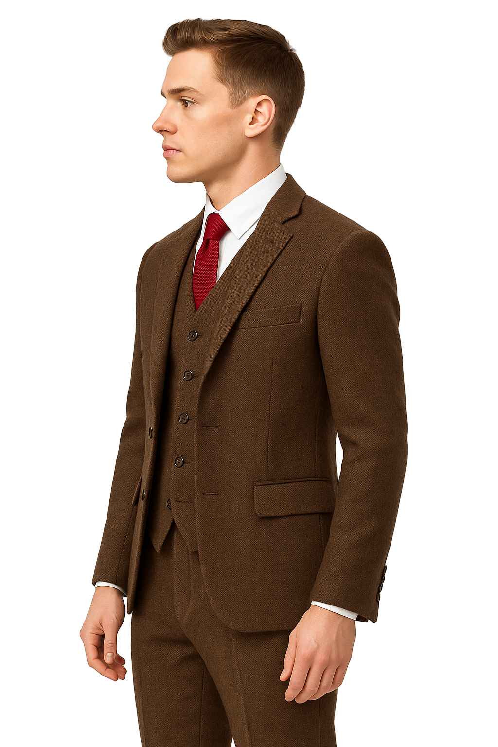 Mens Great Gatsby Costume - Great Gatsby Suit - Gatsby Clothes (Vest + Pants + Suit Shirt Tie Package)