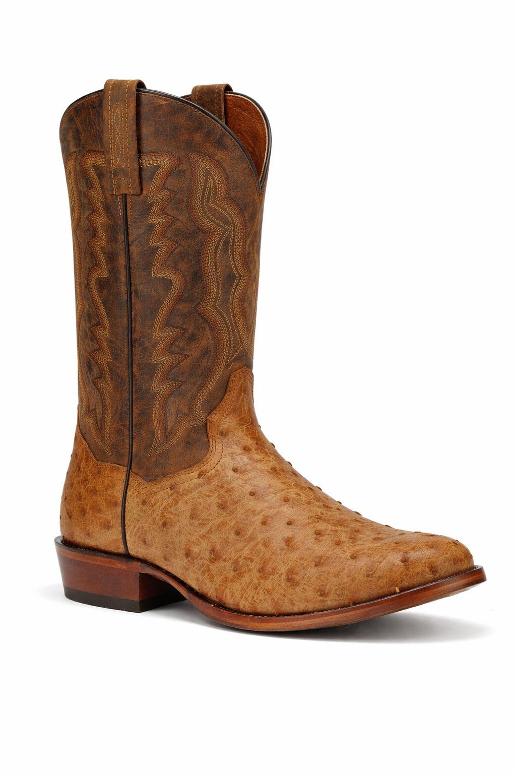 Dan Post Gehrig Saddle Ostrich Western Boots