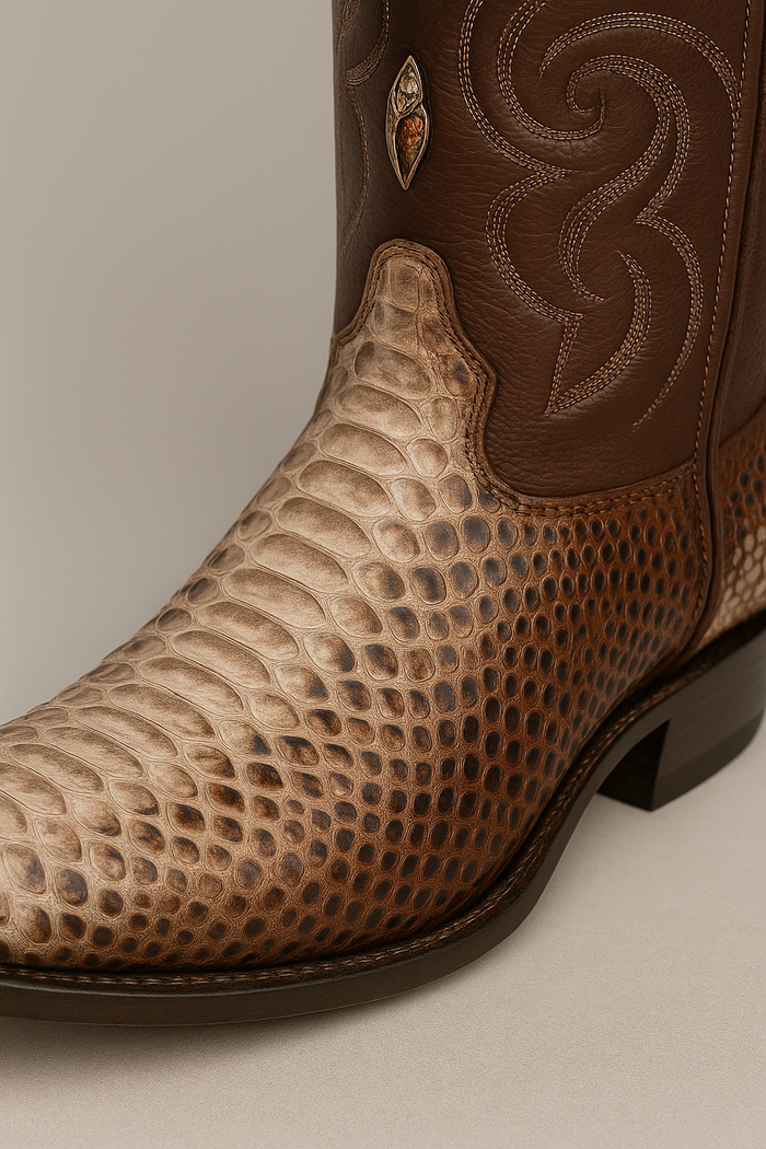 Men's Los Altos Python J-Toe Boots Rustic