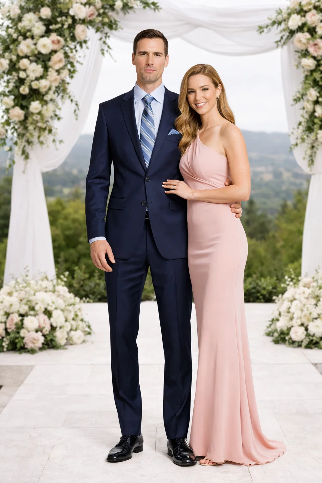 Giorgio Fiorelli Navy and Gray Two-Button Suit