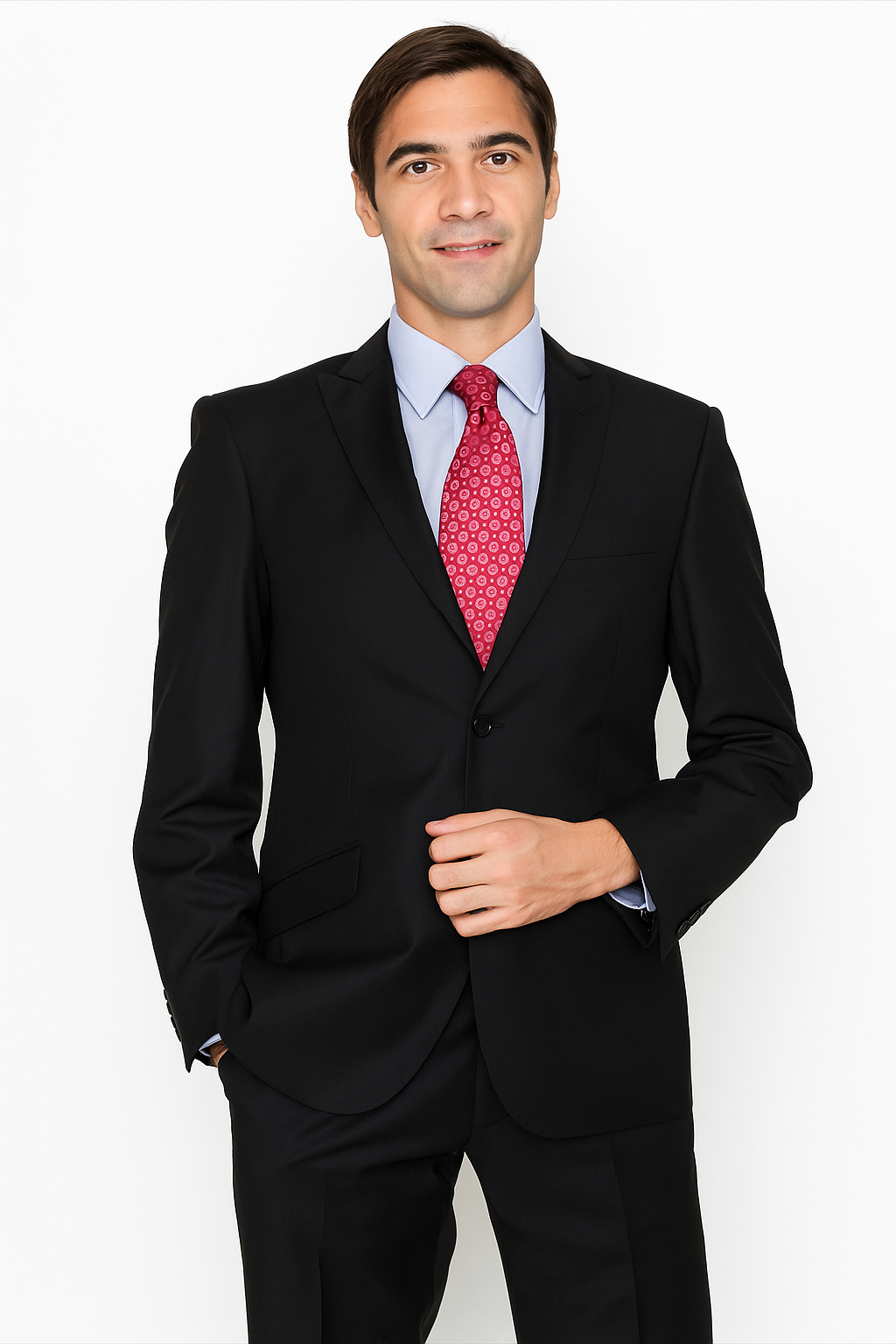 Giorgio Fiorelli Suit Men's Solid Black Suit