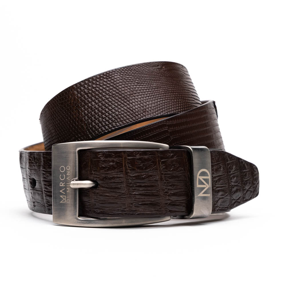 Marco Di Milano Giovanni Belt Brown Leather Loafer