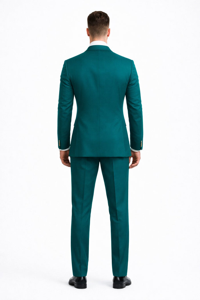 Double Breasted Tuxedo Groom Suit