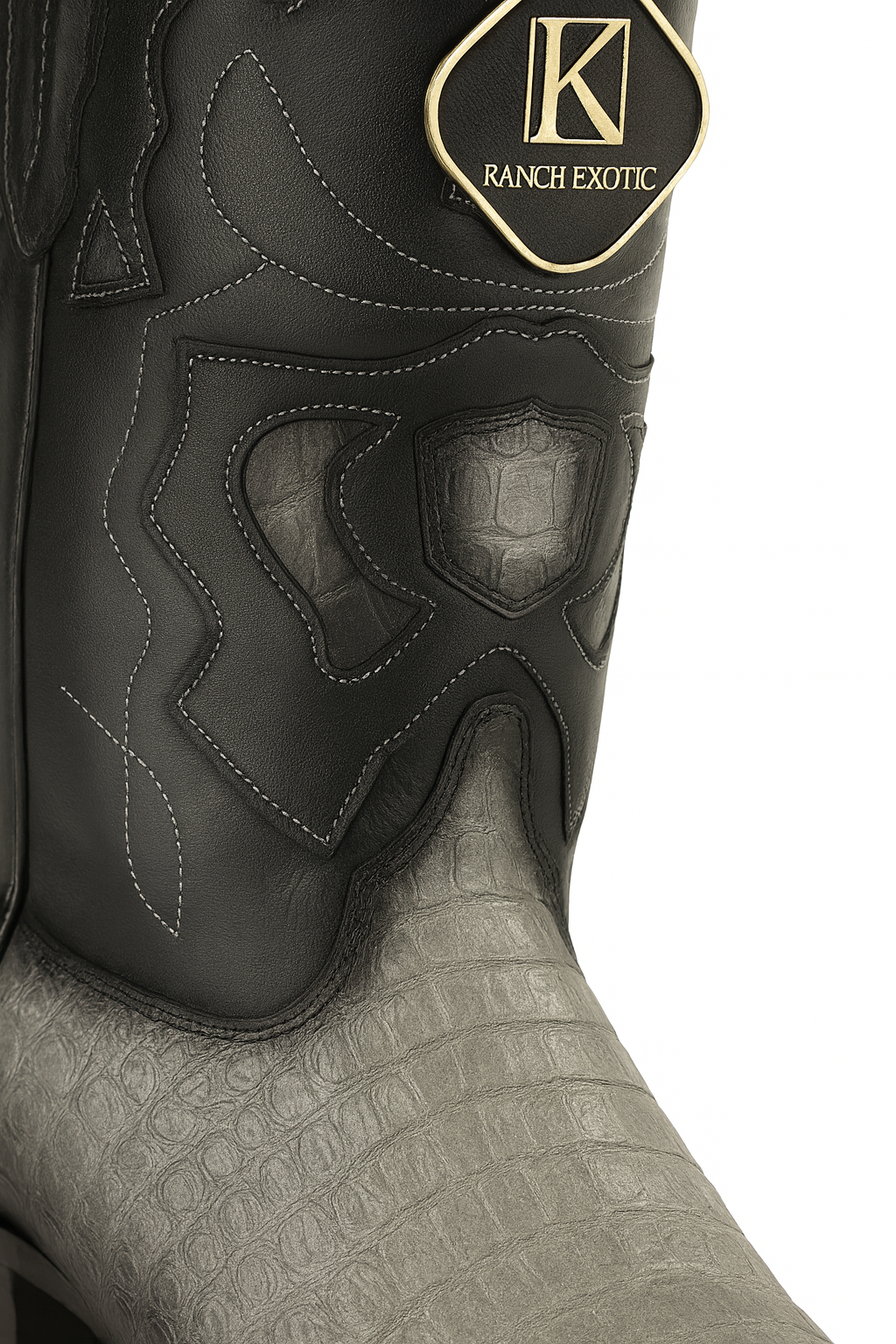 Caiman Belly Snip Toe Boots by King Exotic