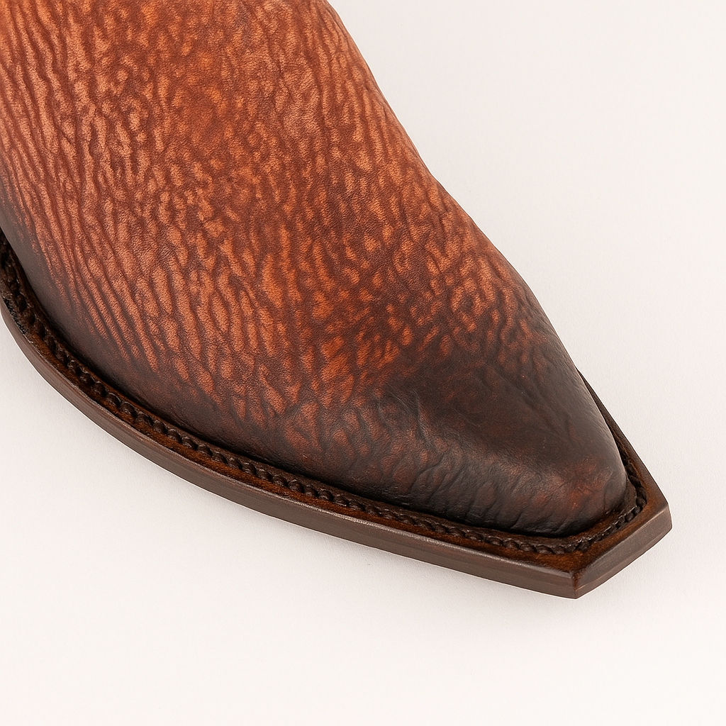 King Exotic Shark Snip Toe Western Boots