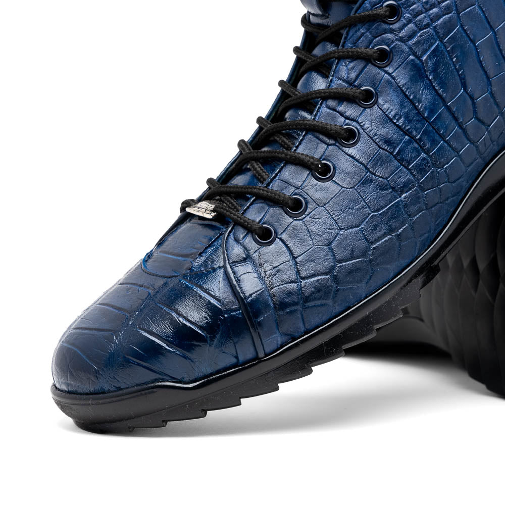 Marco Di Milano Hermond Alligator Boots Navy