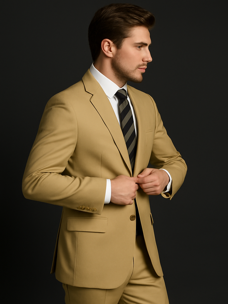 high-quality-2-button-tan-beige