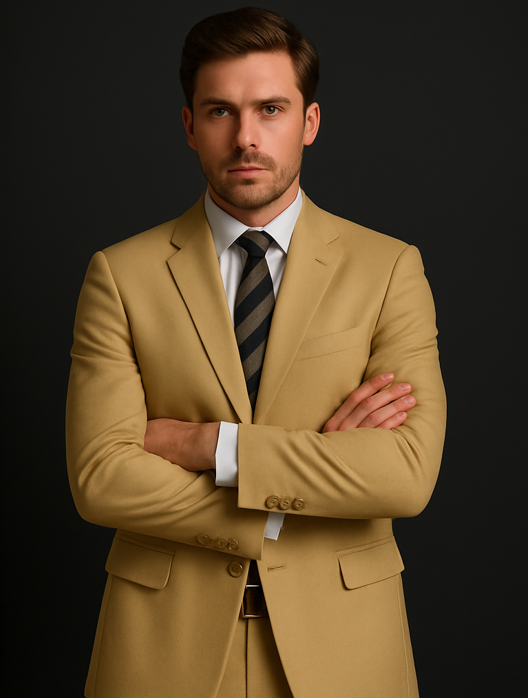 high-quality-2-button-tan-beige
