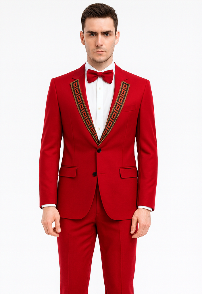 Holiday Blazer - Christmas Sport Coat - Red Blazer