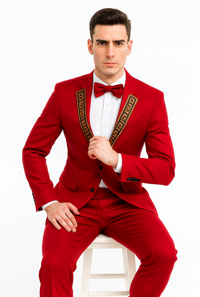 Holiday Blazer - Christmas Sport Coat - Red Blazer