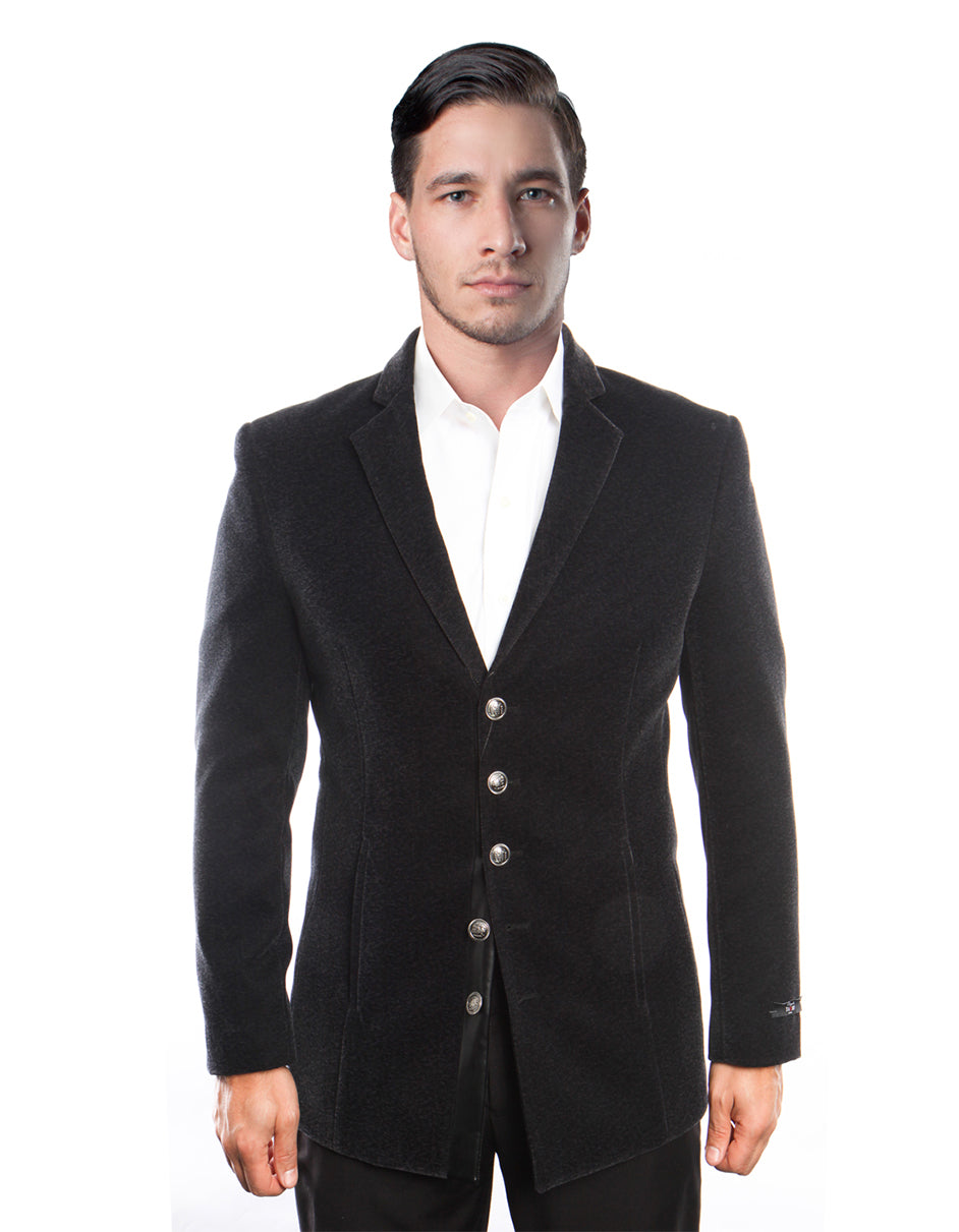 Steampunk Velvet 5-Button Blazer for Men
