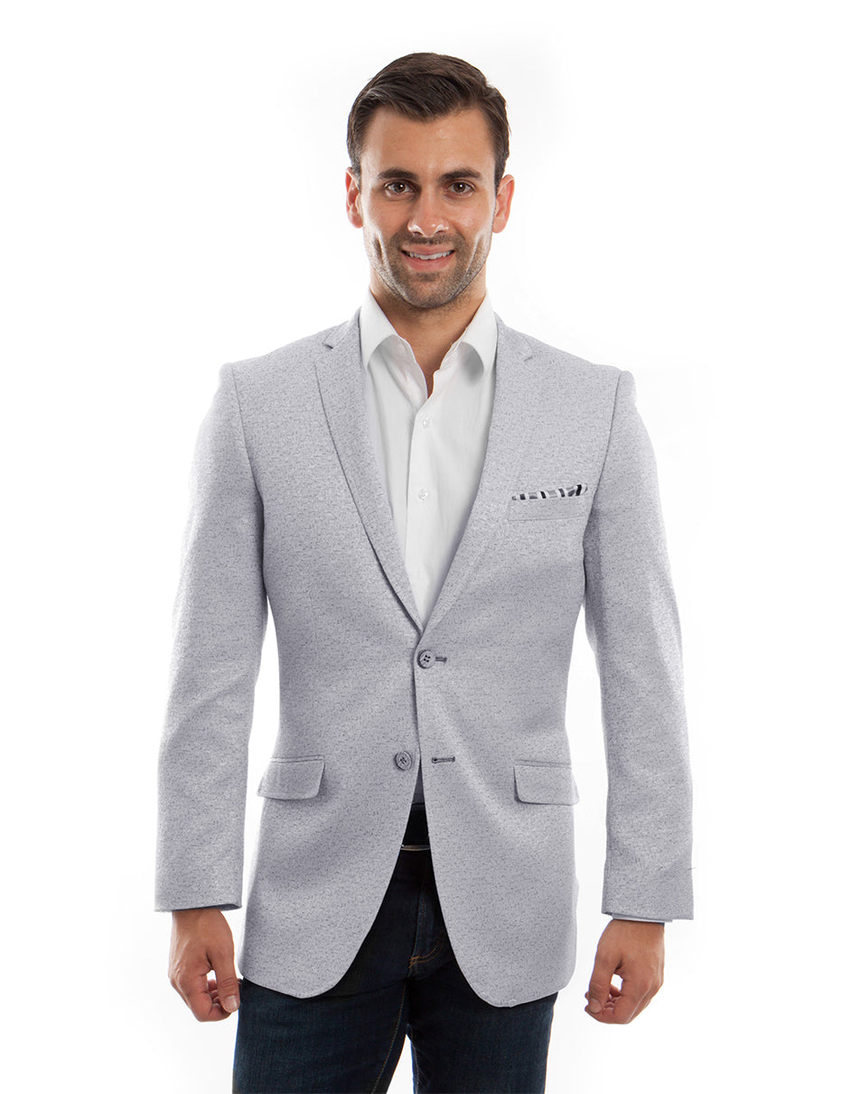 Mens Grey Shiny Sparkle Blazer by Empire