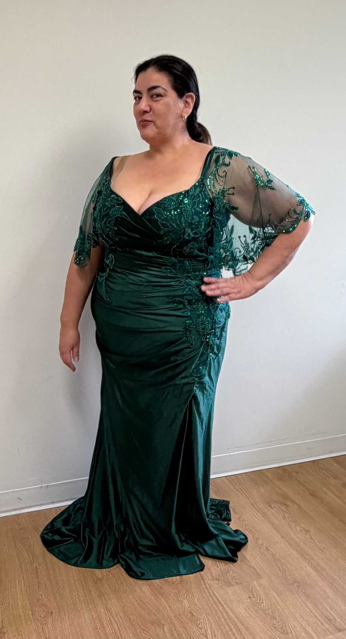 Sequin Lace Mermaid Mother of the Bride Gown By May Queen MQ2173