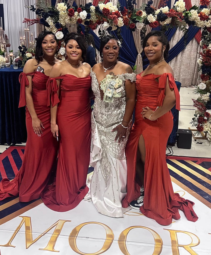 Prom Dress Stretchy Off The Shoulder Plus Size Gown for a Wedding Guest