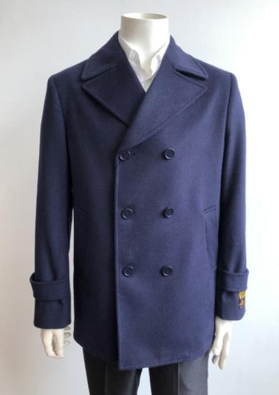 Men's Dress Coat Double Breasted Designer Men's Wool Men's Peacoat Sale