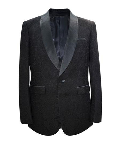 Alberto Nardoni Brand Men's Black Shawl Lapel Cheap Priced Designer Fashion Dress Casual Blazer On Sale 1 Button Matching Fashion Bow Tie Sport Coat Blazer Free Matching Bowtie