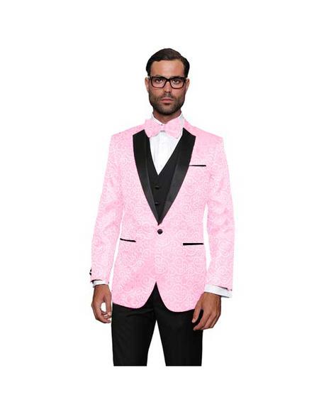 Pink One Button Suit