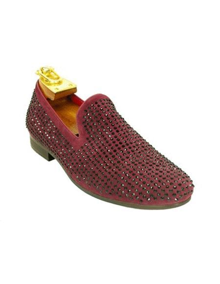 Men's Burgundy Tuxedo Shoes Perfect for Men's Prom Shoe and Wedding Shoes