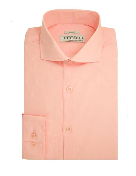 Slim Fit poly ~ cotton fabric French Cuff Men's Dress Shirt