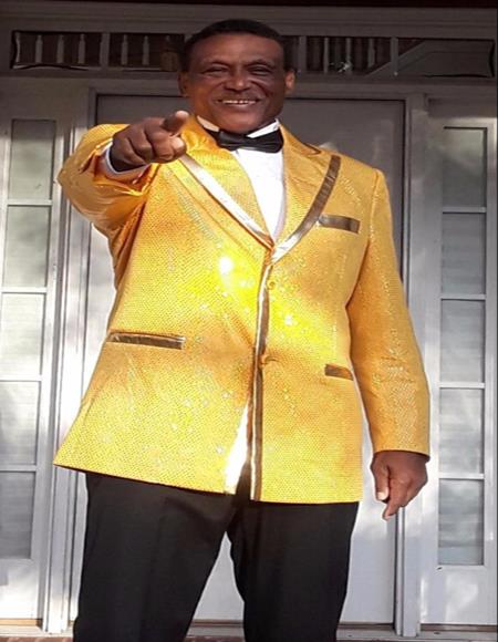 Men's Gold One Chest Pocket Cheap Priced Designer Blazer