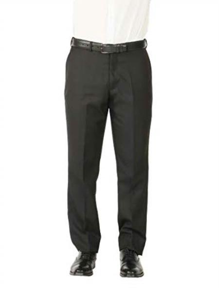 Style# Men's Adjustable Wiast Stain Defender Modern Fit Dress Pants No Pleated - Cheap Priced Dress Slacks For Men On Sale