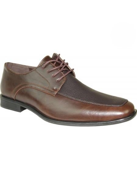 Men's Matte Brown Shoe Lace Up