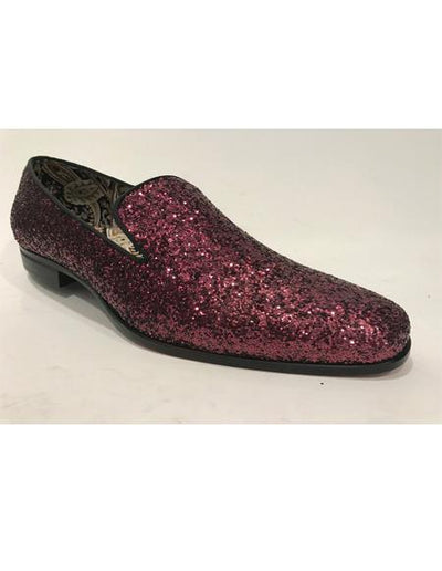 Men's Slip-On Style Burgundy Shoes