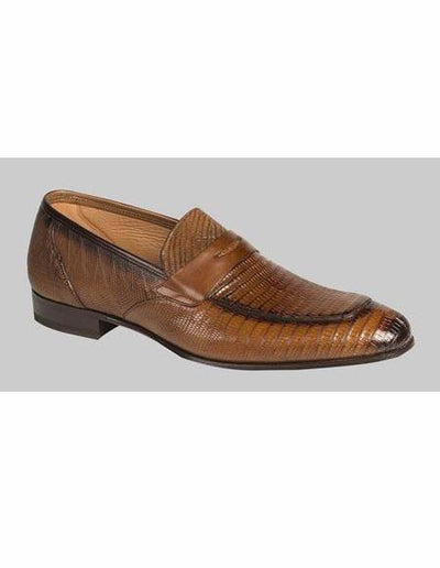 Men's Cognac Slip On Stylish Dress Loafer Design Shoe