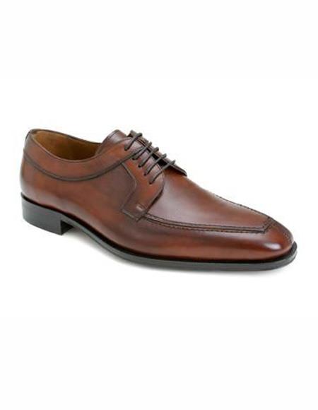 Men's Tan Split Toe Lace Up Shoe