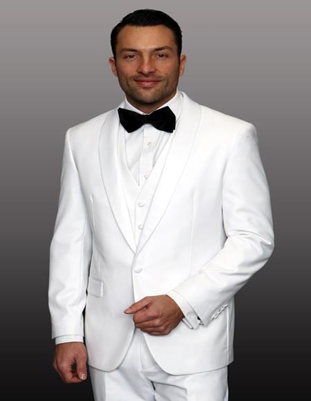 Encore V Black 1-Button Shawl Tuxedo