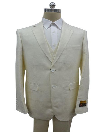 Linen-2BV Off White Suit