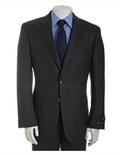 Athletic Cut Classic Suits Men's suit Classic Relax Fit Pleated Pants 19 Inch Bottom Charcoal