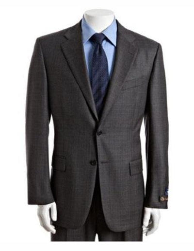Athletic Cut Classic Suits Men's suit Classic Relax Fit Pleated Pants 19 Inch Bottom Grey
