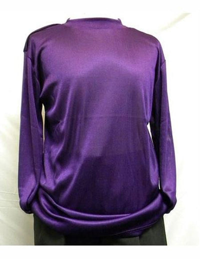 Mock Neck Shirts For Men Purple