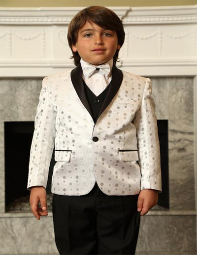 White One Button Shawl Lapel Tuxedo For Mens