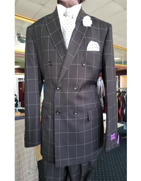 Men's Two Button Peak Lapel Jacket