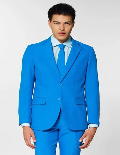 Men's two buttons Blue Slim fit Affordable Cheap Priced Men's Dress Suit For Sale