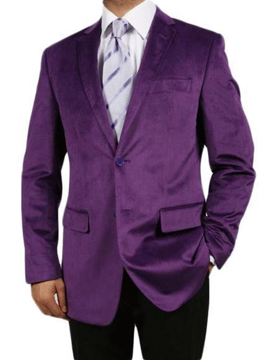 Velour Men's blazer Jacket PURPLE VELVET BLAZERS FOR MEN