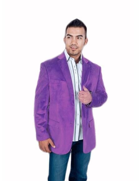 Men's Purple blazer Jacket Men's Stylish 2 Button Sport Jacket