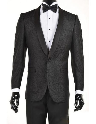Men's Black Velvet Paisley Suit Jacket velour Men's blazer Jacket Sport Coat Dinner Jacket