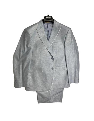 Men's Linen Fabric Summer Business Suits With Shorts Pants Set - Mens Linen Suit