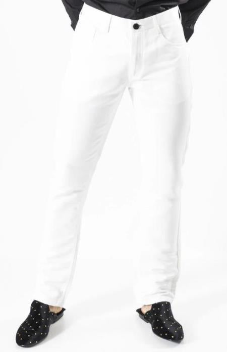 Men's Pants In Between - White
