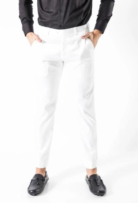 Men's Pants Extent- White