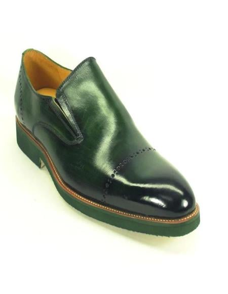 slim fit dress slacks Green Oxford Shoes | Fast Shipping main image 1