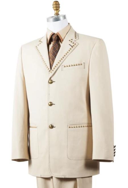 Tan - Beige - Tan Fashion Tuxedo - Wedding Suit - Prom Suit Tan Tuxedo - Beige Tuxedo