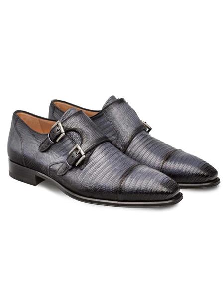 Mezlan Plain Toe Dress Monk Strap
