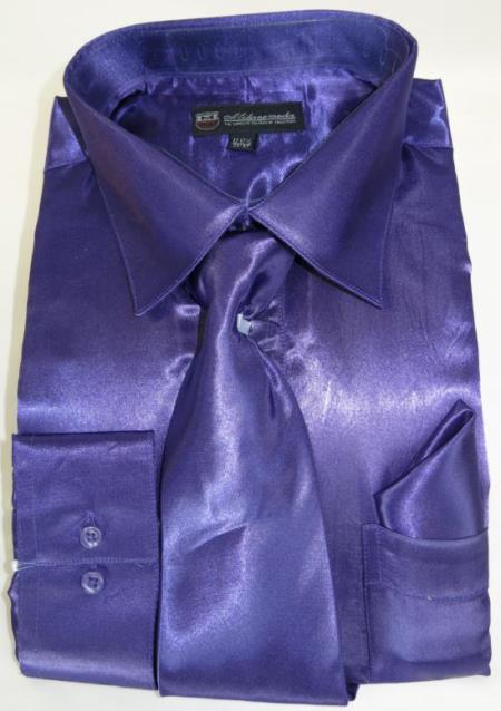 Purple Colorful Men's Dress Shirt