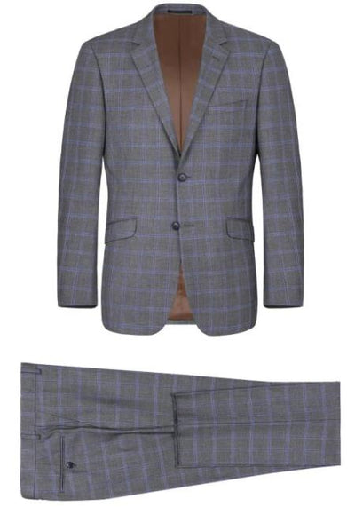Renoir Marino Slim Fit Suit Style# Plaid Suit - Checkered Suit - Business Suit